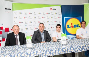 Ales Klement, Damijan Lazar, Darko ?uri?, Slovenian paralympic swimmer and Alen Kramar during Media day of the National Paralympic Committee (NPC) of Slovenia, on April 26, 2016 in Olympic pool Radovljica, Slovenia. Photo by Vid Ponikvar / Sportida