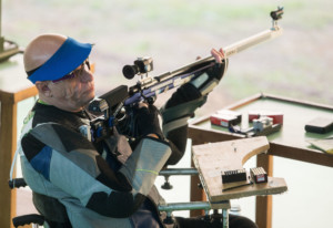 Franc Pinter - Anco of Slovenia during Qualification of R7 - Men's 50m Rifle 3 Positions SH1 on day 5 during the Rio 2016 Summer Paralympics Games on September 12, 2016 in Olympic Shooting Centre, Rio de Janeiro, Brazil. Photo by Vid Ponikvar / Sportida