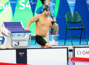 Darko Duric of Slovenia competes in Swimming Men's 100m Freestyle - S4 Heat during the Rio 2016 Summer Paralympics Games on September 8, 2016 in Olympic Aquatics Stadium, Rio de Janeiro, Brazil. Photo by Vid Ponikvar / Sportida