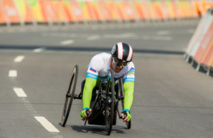 Primoz Jeralic of Slovenia during Men's Time Trial H5 of Cycling Road competition during Day 7 of the Rio 2016 Summer Paralympics Games on September 14, 2016 in Olympic Aquatics Stadium, Rio de Janeiro, Brazil. Photo by Vid Ponikvar / Sportida