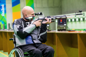 Franc Pinter - Anco of Slovenia during the Rio 2016 Summer Paralympics Games on September 8, 2016 in the Olympic Shooting Centre, Rio de Janeiro, Brazil. Photo by Vid Ponikvar / Sportida