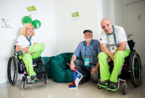 Veselka Pevec and Franc Pinter Anco of Slovenia are seen in a relaxing room of the Paralympic Village 3 days ahead of the Rio 2016 Summer Paralympics Games on September 4, 2016 in Rio de Janeiro, Brazil. Photo by Vid Ponikvar / Sportida