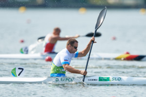 Dejan Fabcic of Slovenia competes in Canoe Sprint Men's KL2 semifinal during Day 7 of the Rio 2016 Summer Paralympics Games on September 14, 2016 in Lagoa Canoe Stadium, Rio de Janeiro, Brazil. Photo by Vid Ponikvar / Sportida