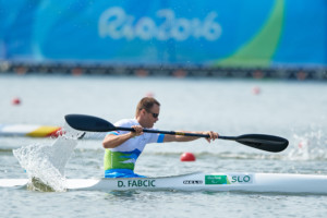 Dejan Fabcic of Slovenia competes in Canoe Sprint Men's KL2 semifinal during Day 7 of the Rio 2016 Summer Paralympics Games on September 14, 2016 in Lagoa Canoe Stadium, Rio de Janeiro, Brazil. Photo by Vid Ponikvar / Sportida